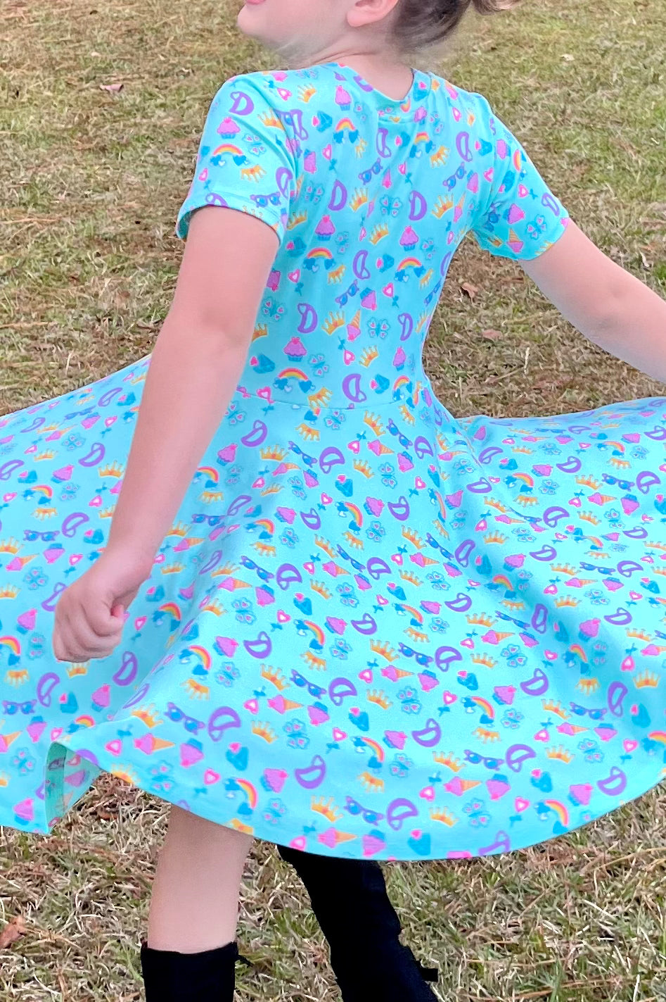 Rainbow Twirl Dress
