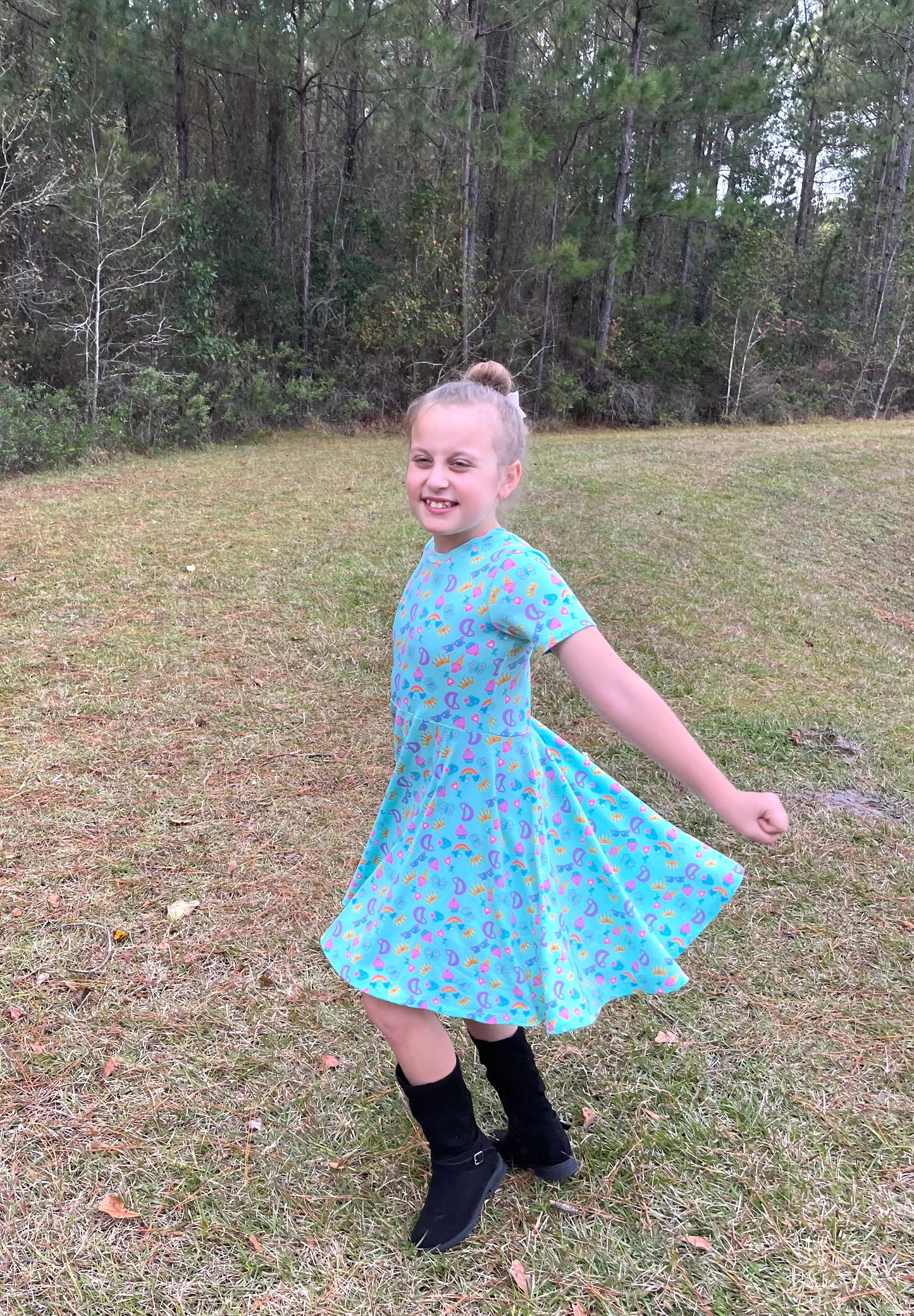 Rainbow Twirl Dress