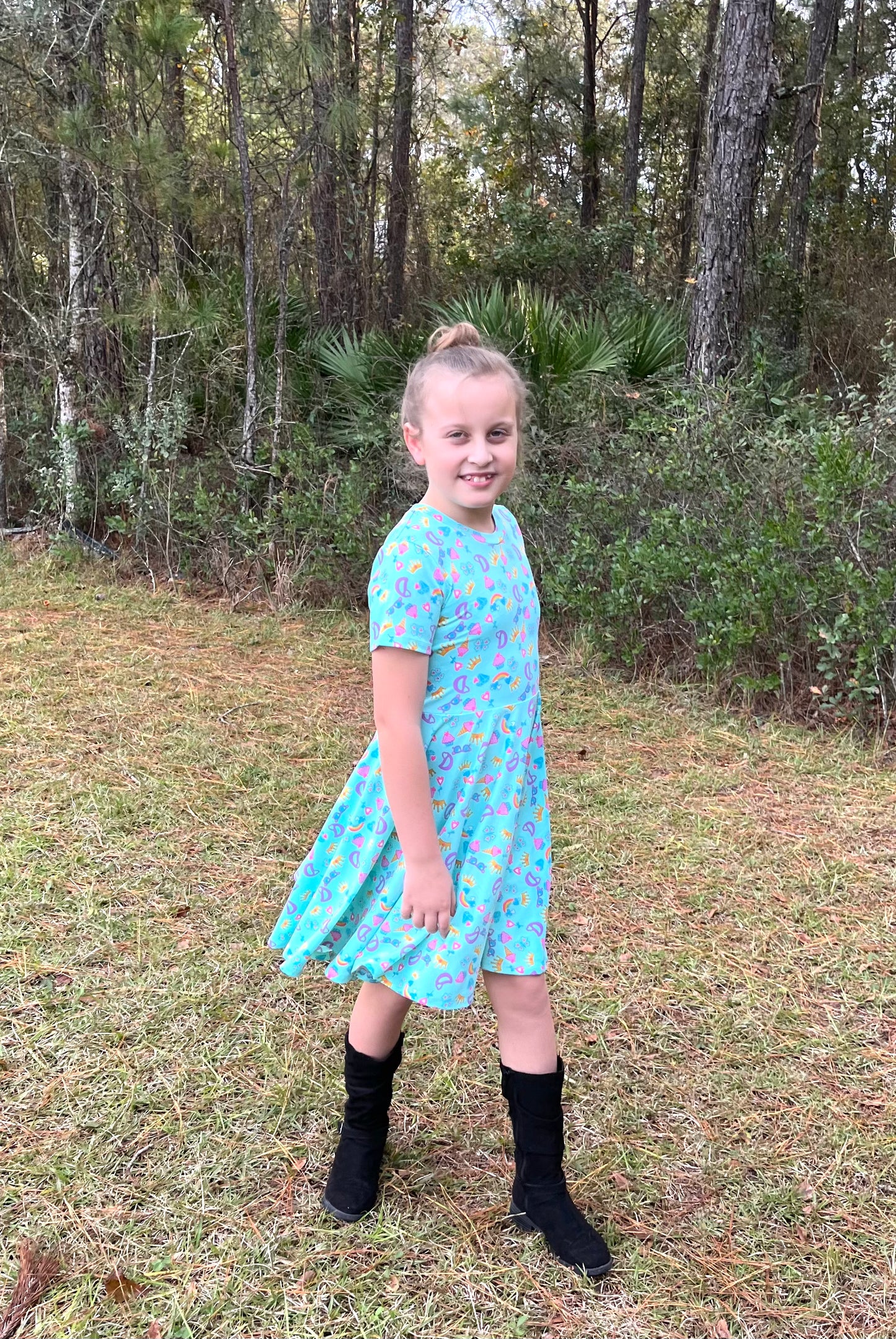 Rainbow Twirl Dress
