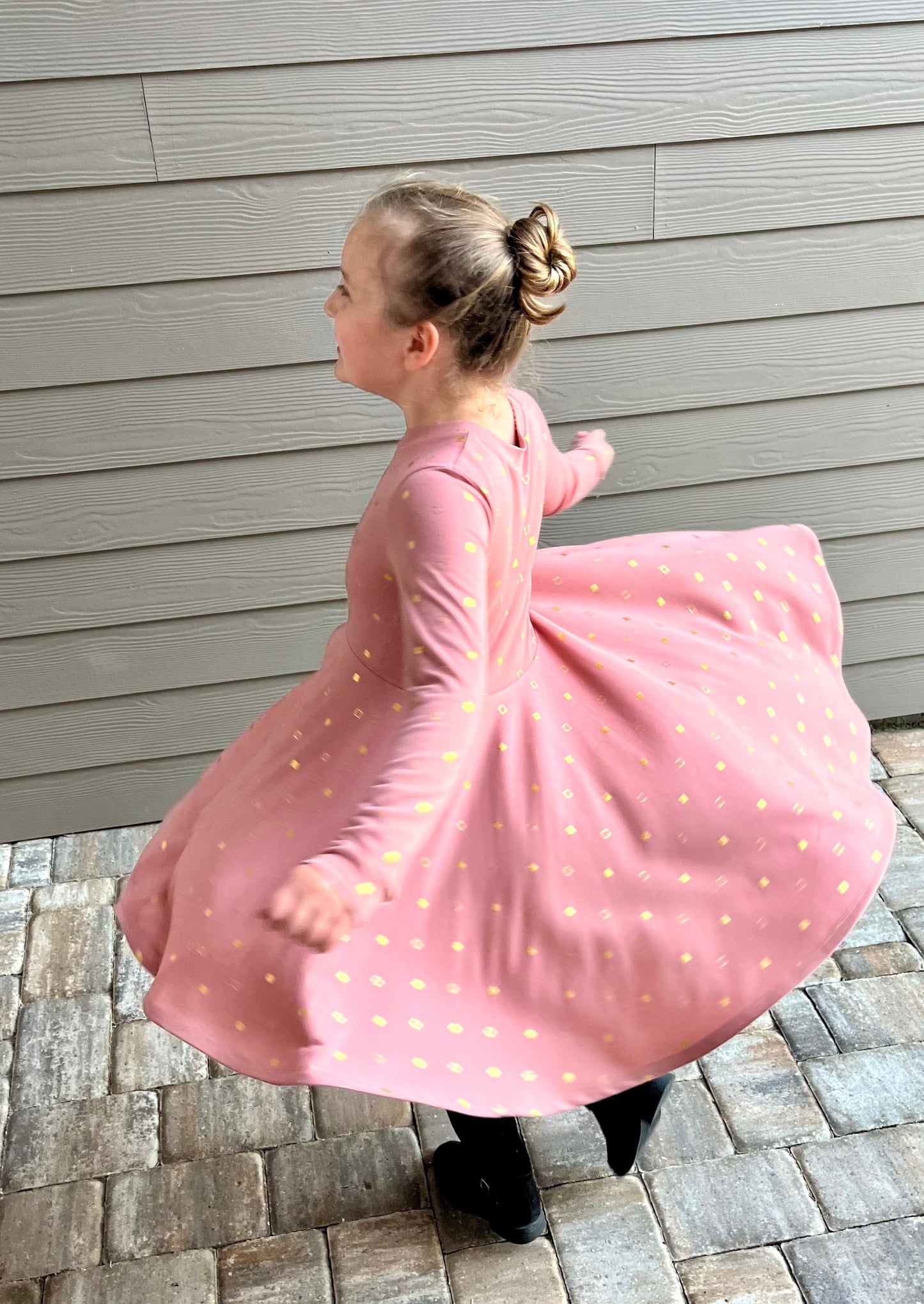 Winter Twirly Dress in Multiple Prints