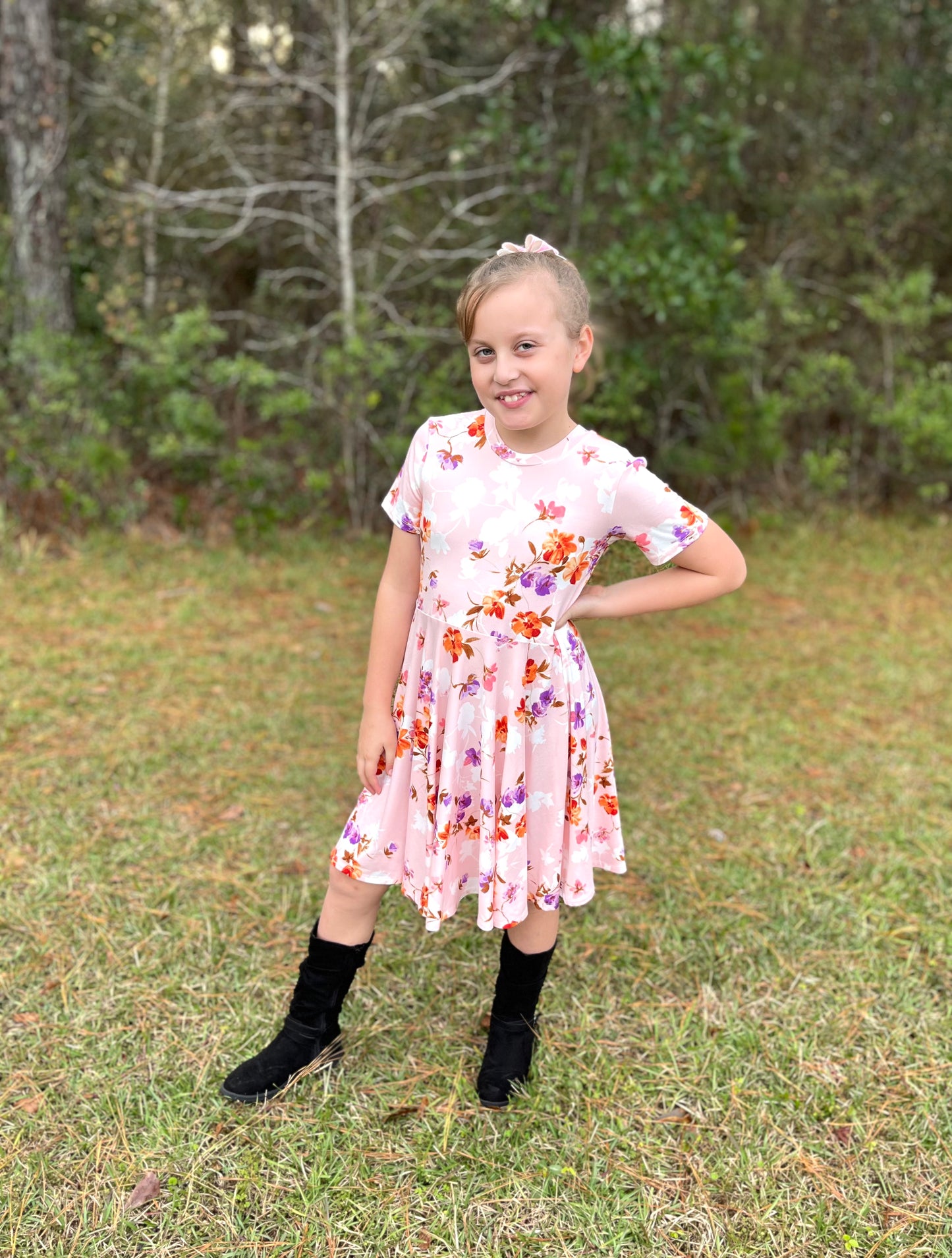 Twirl Dress in Blush Floral