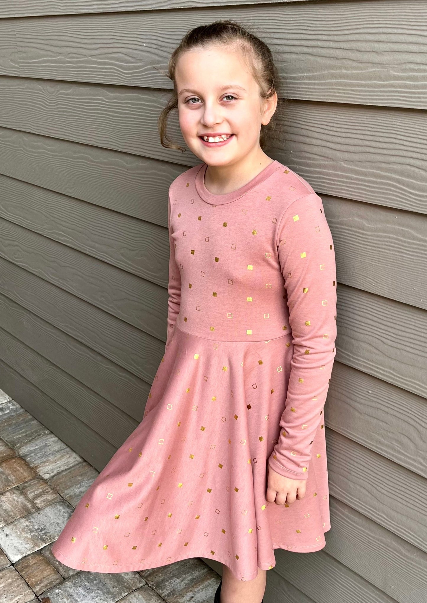 Winter Twirly Dress in Multiple Prints