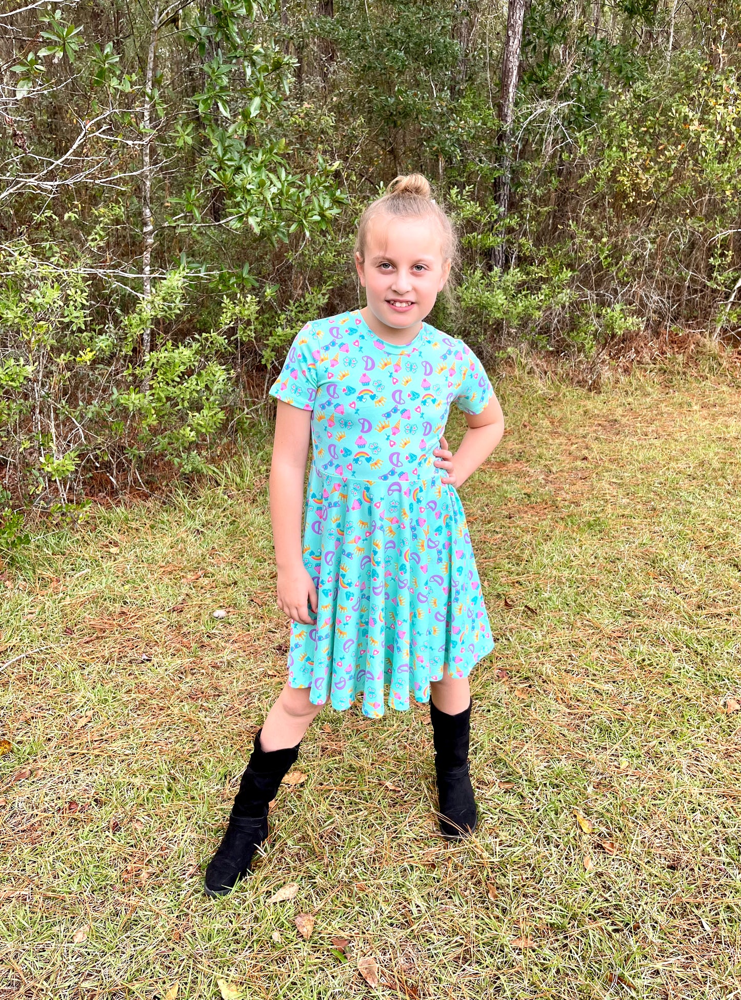 Rainbow Twirl Dress