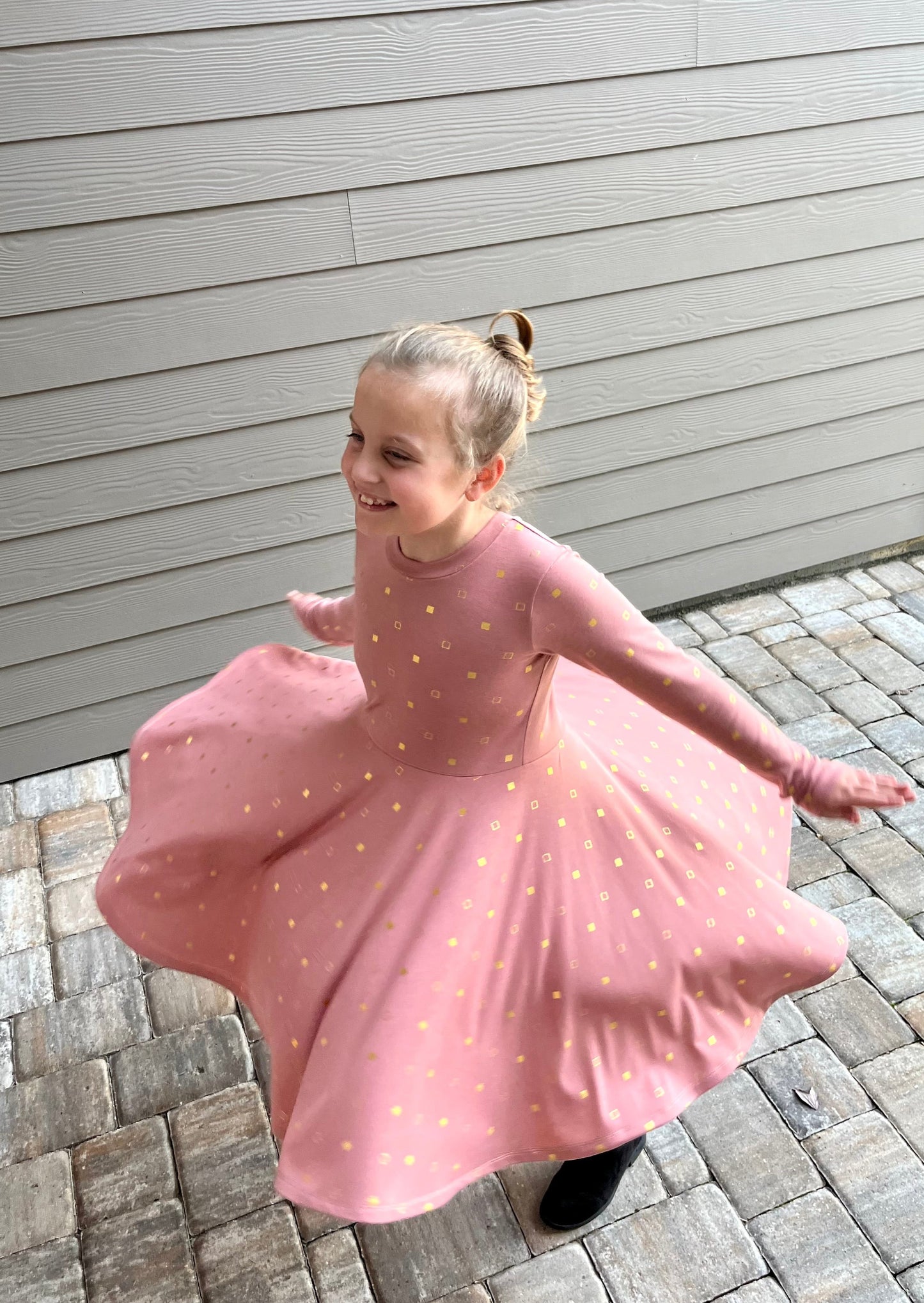Winter Twirly Dress in Multiple Prints