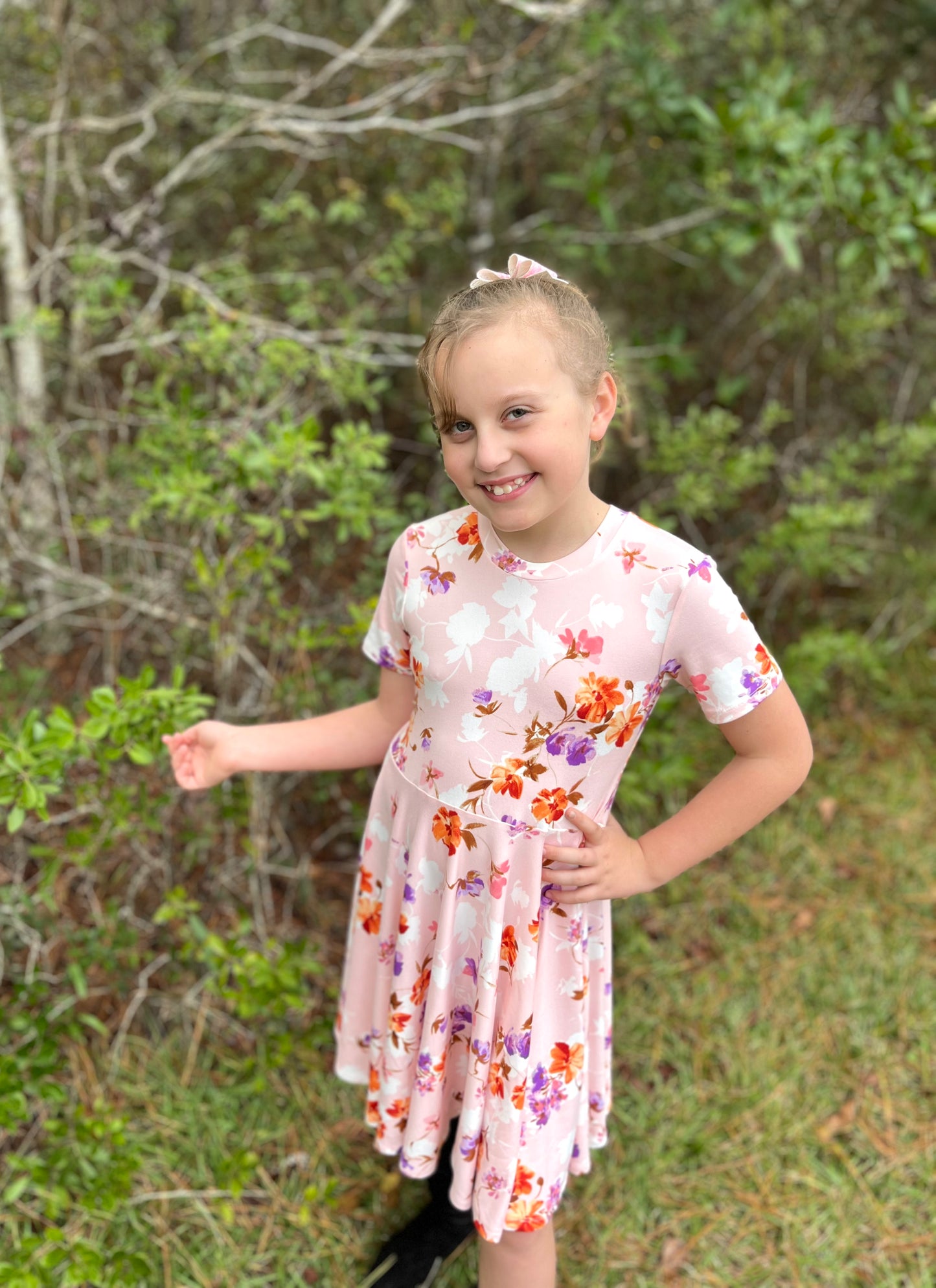 Twirl Dress in Blush Floral
