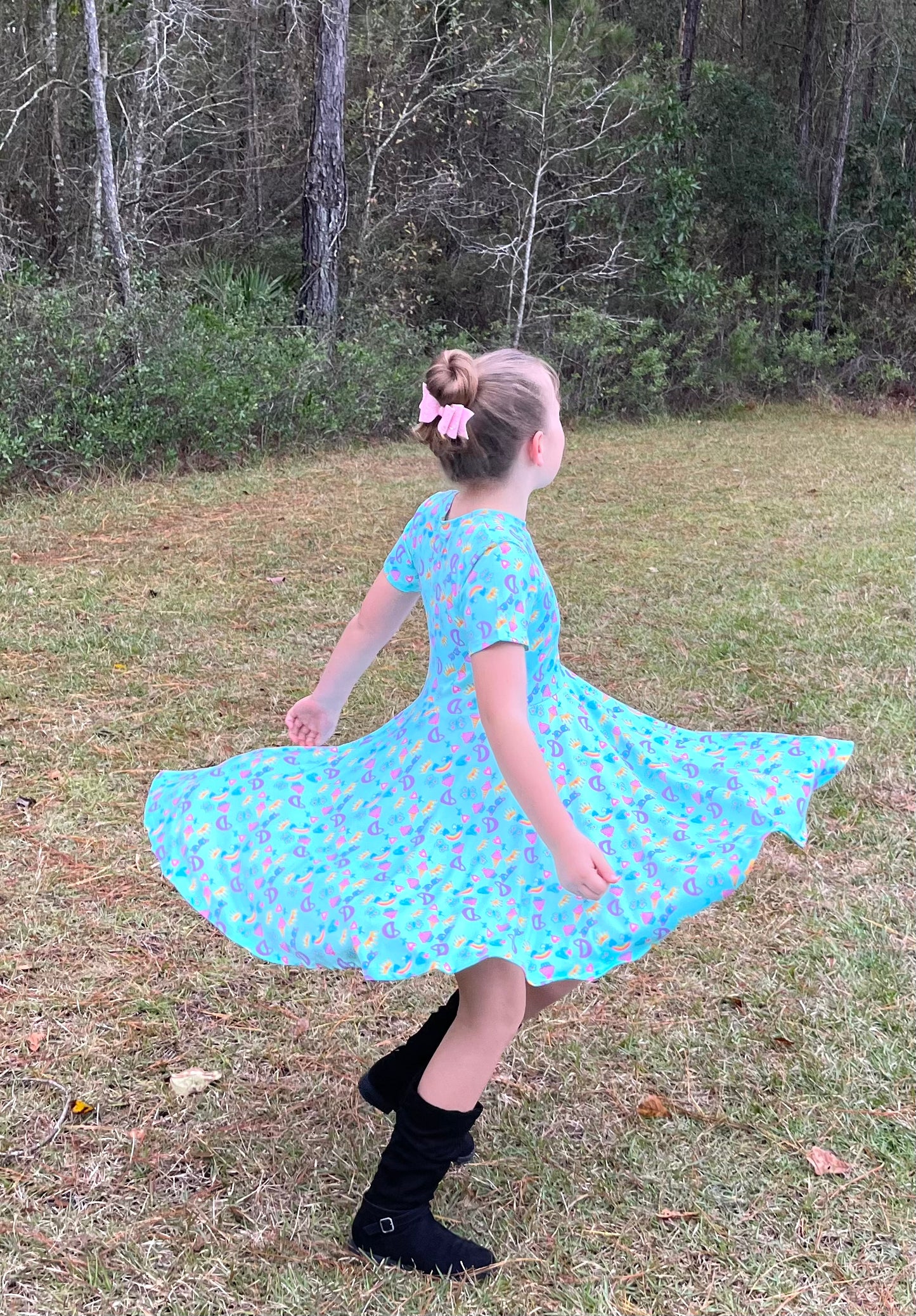 Rainbow Twirl Dress