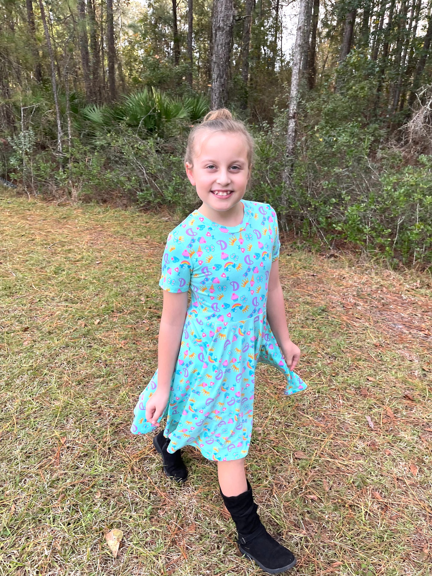 Rainbow Twirl Dress