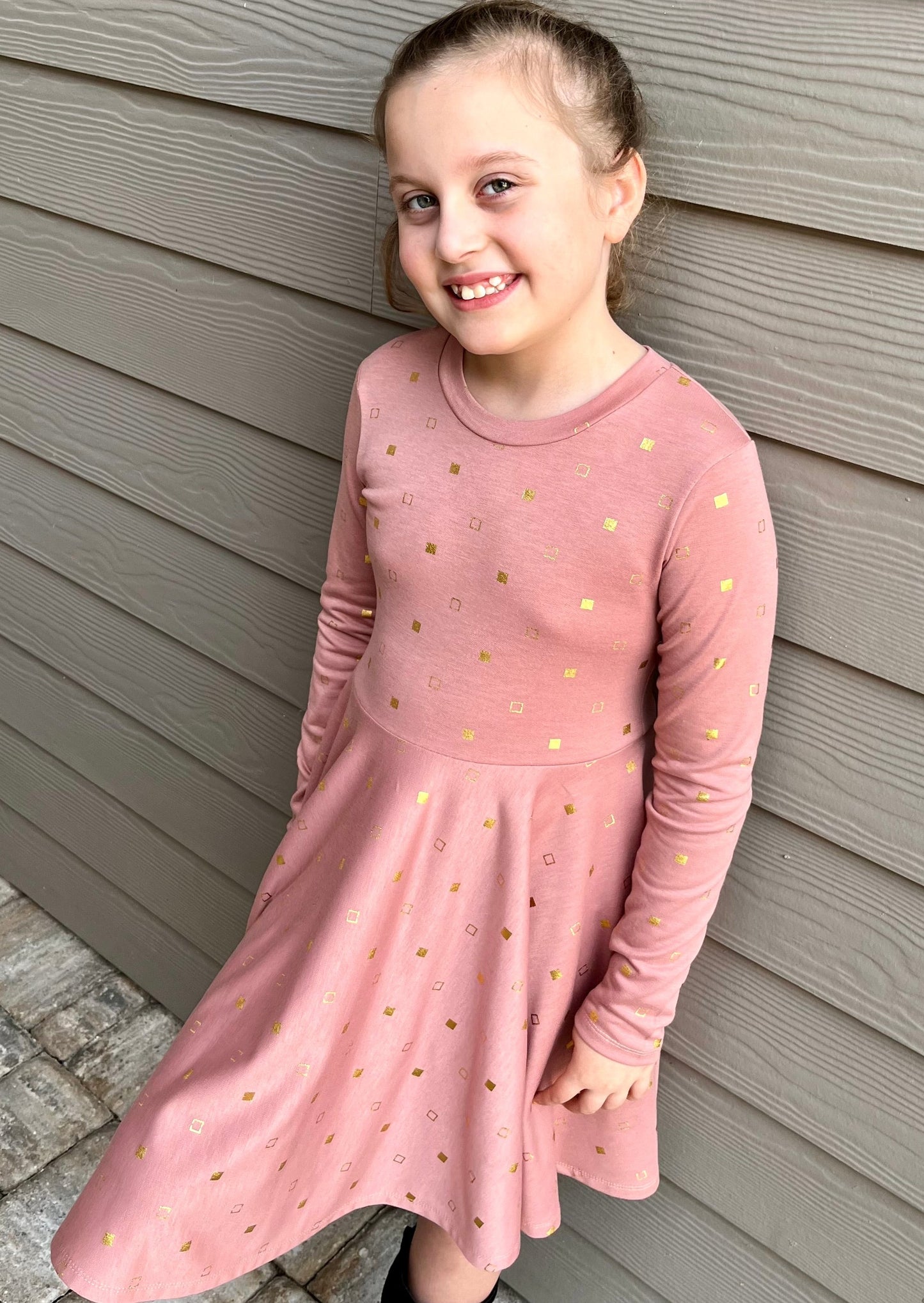 Winter Twirly Dress in Multiple Prints