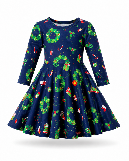Christmas Eve Twirl Dress