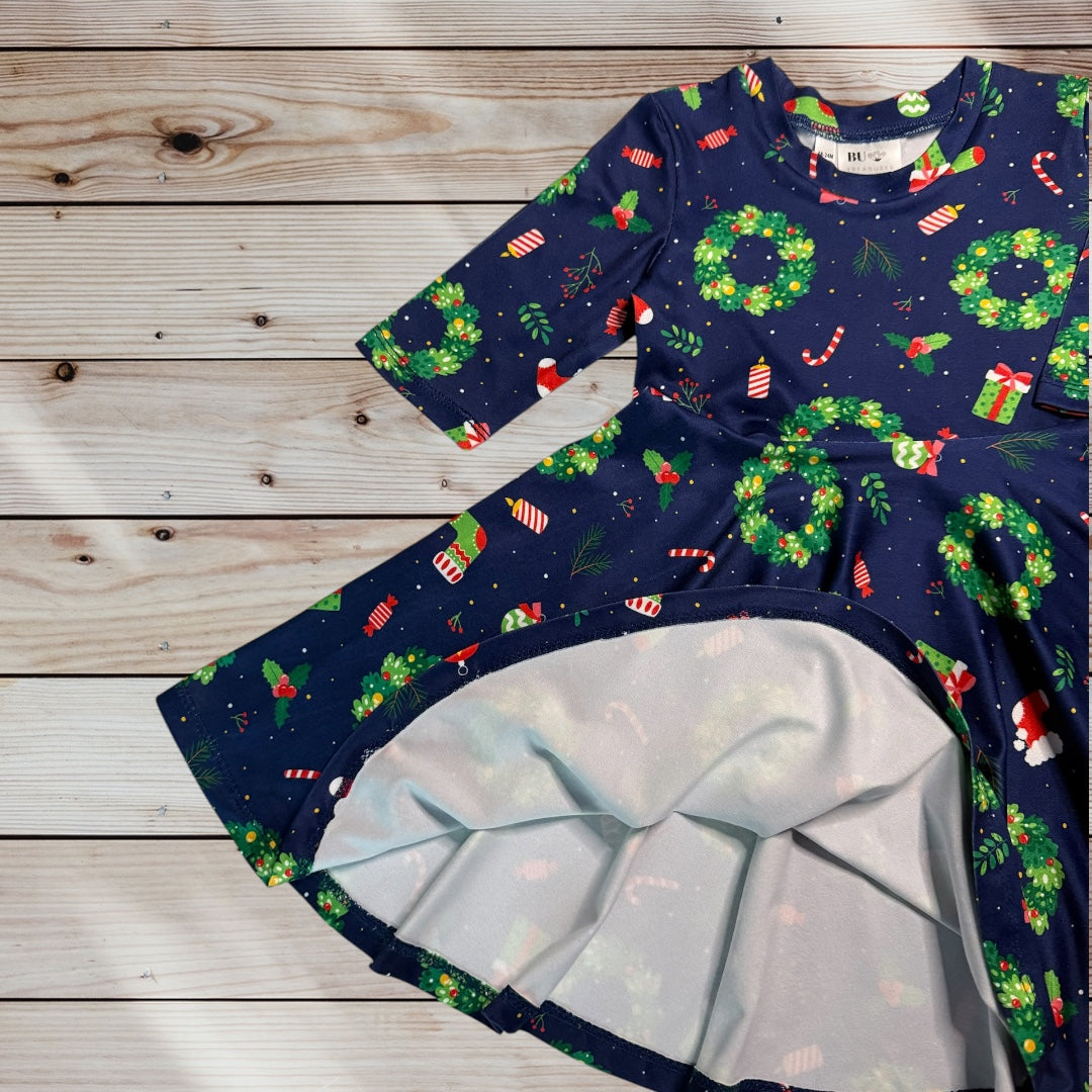 Christmas Eve Twirl Dress