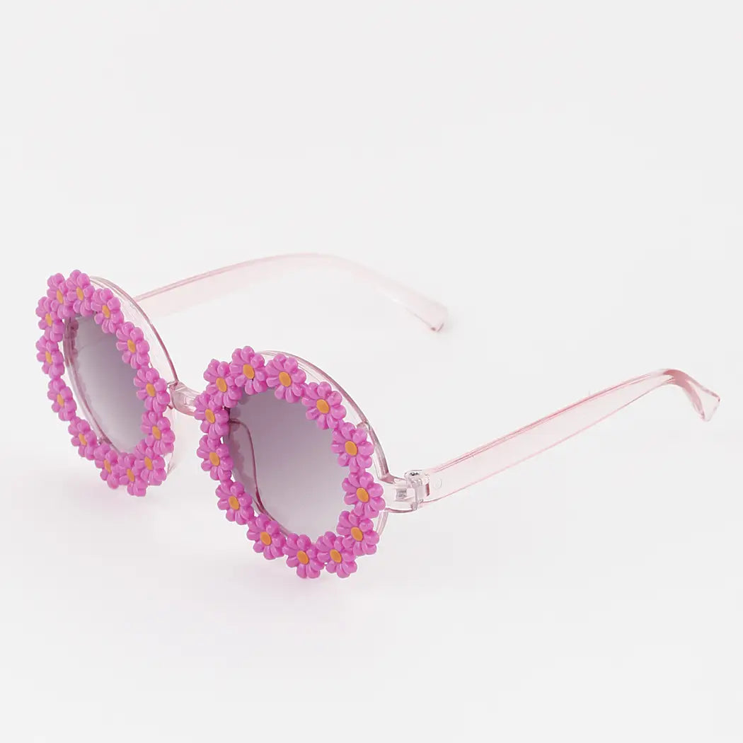 Kids Bright Flowers Sunglasses