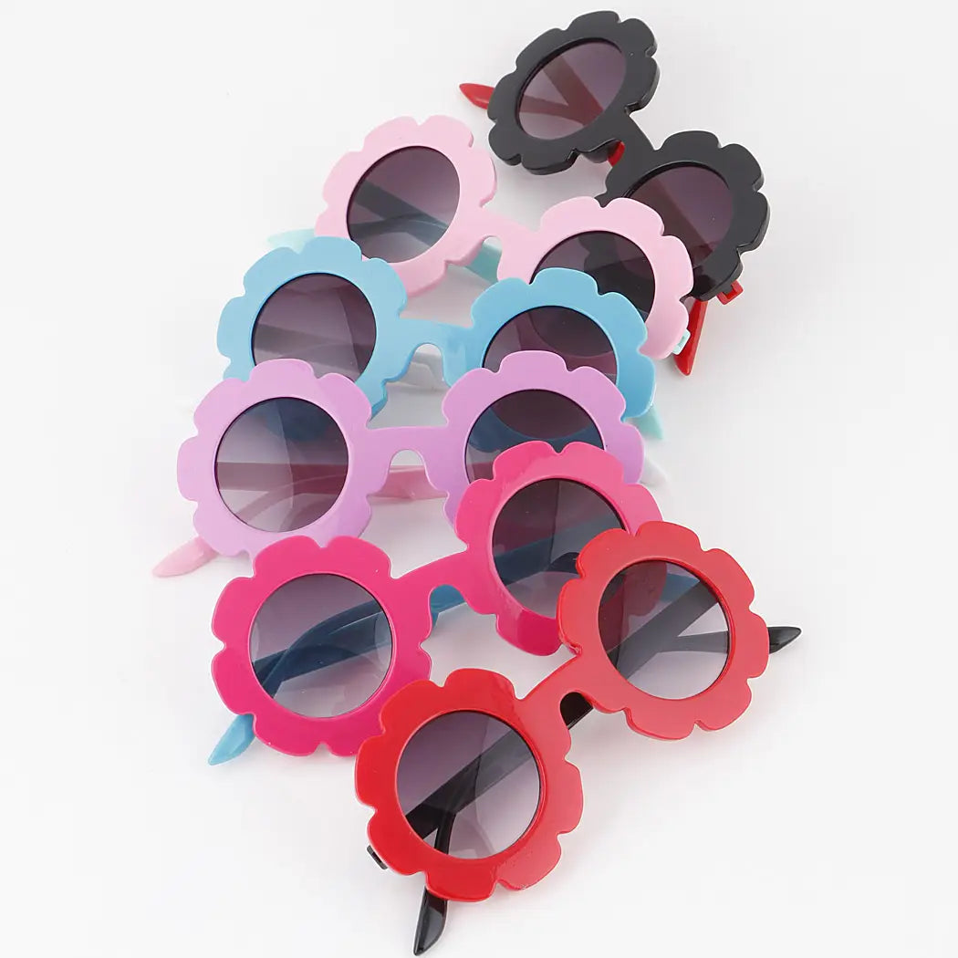 Kids Cute Flowers Sunglasses