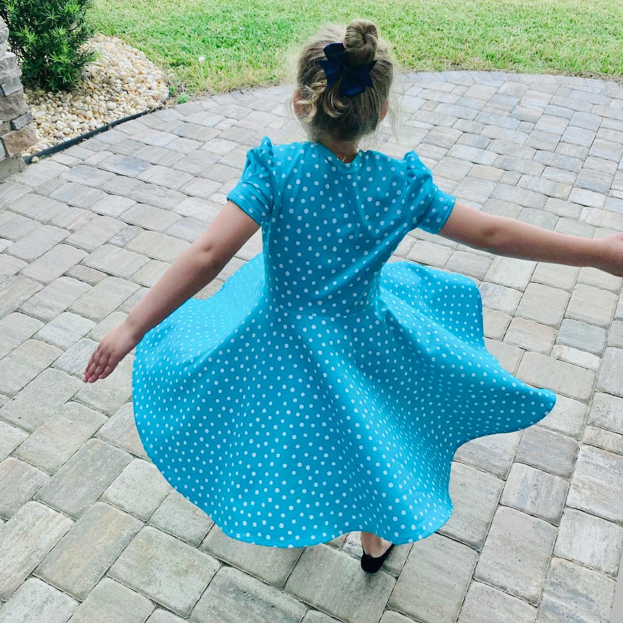 Mia Twirl Dress in Polka Dots Print