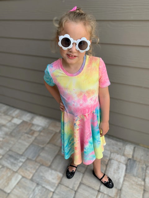 Lily Twirl Dress in Tie-Dye