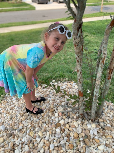 Lily Twirl Dress in Tie-Dye