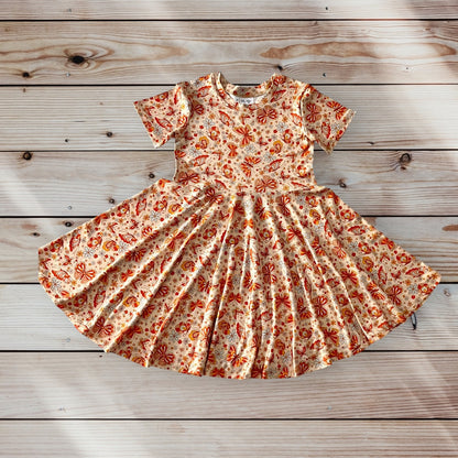Twirl Dress in Butterfly Print