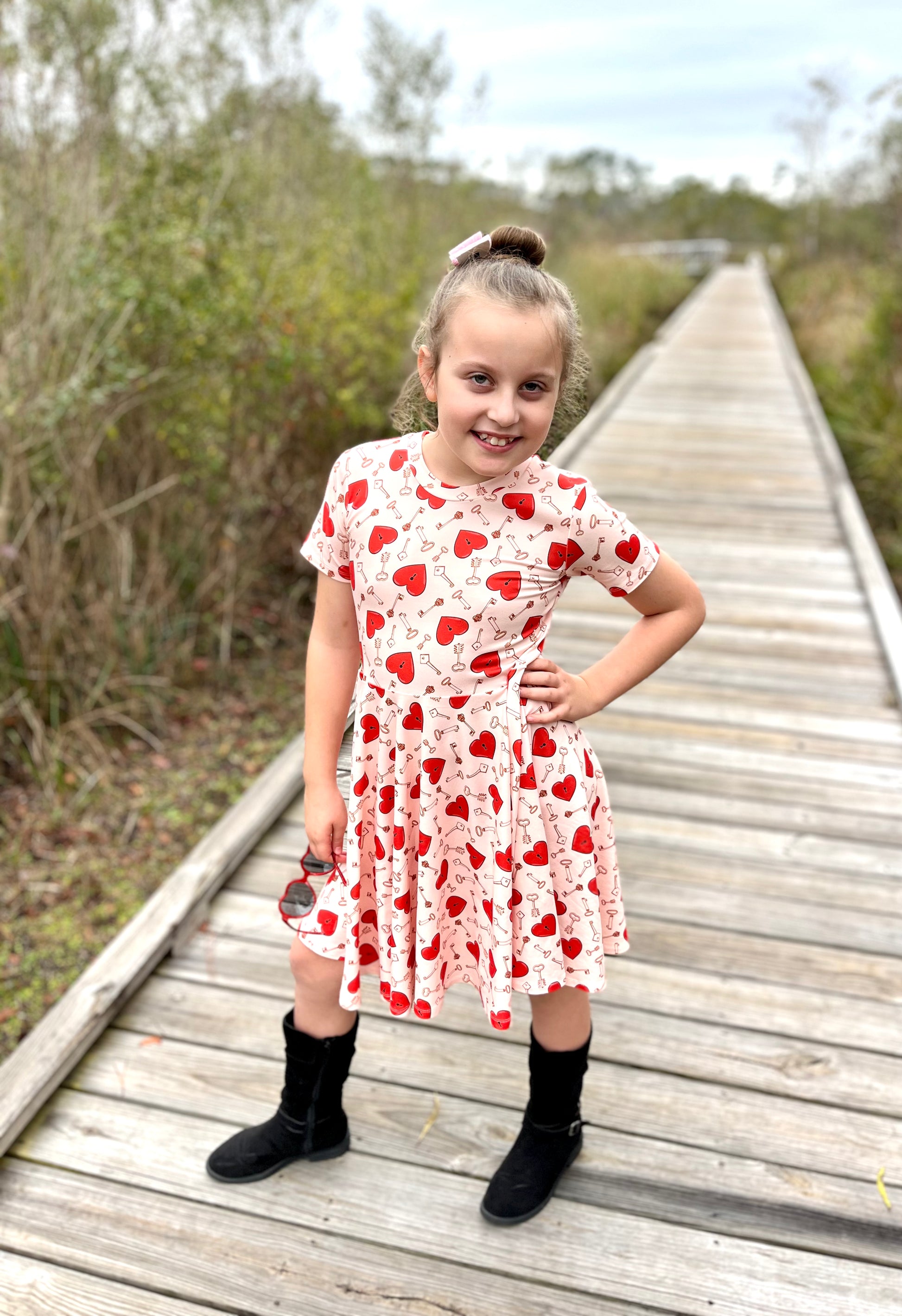 Polka 5t Valentines Dress Toddler Girl Dresses 5T Valentine's Day