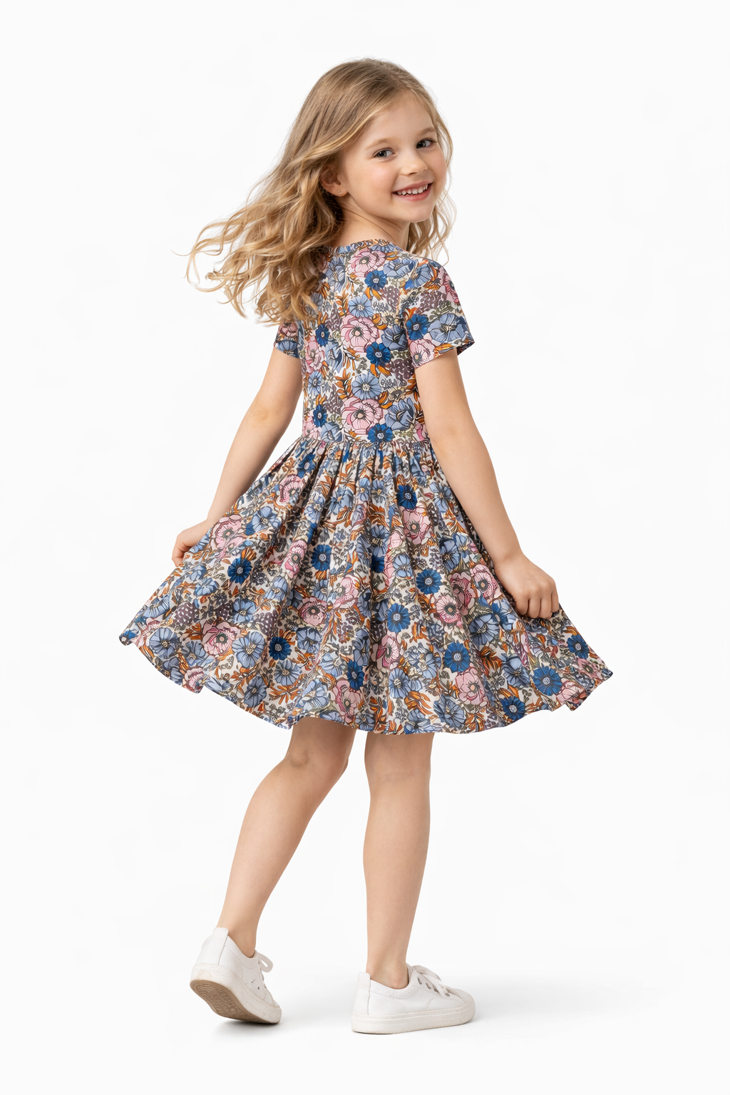 Twirl Dress in Multicolor Floral