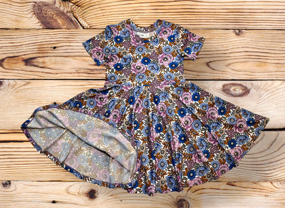 Twirl Dress in Multicolor Floral