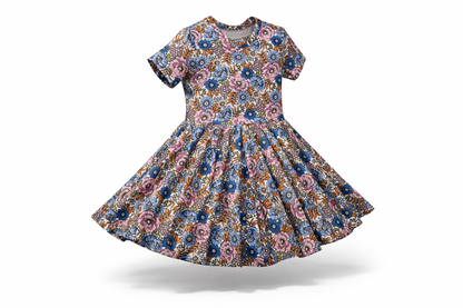 Twirl Dress in Multicolor Floral