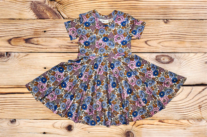 Twirl Dress in Multicolor Floral