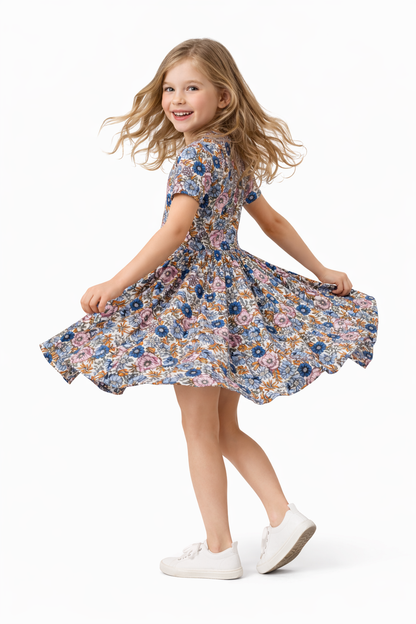Twirl Dress in Multicolor Floral