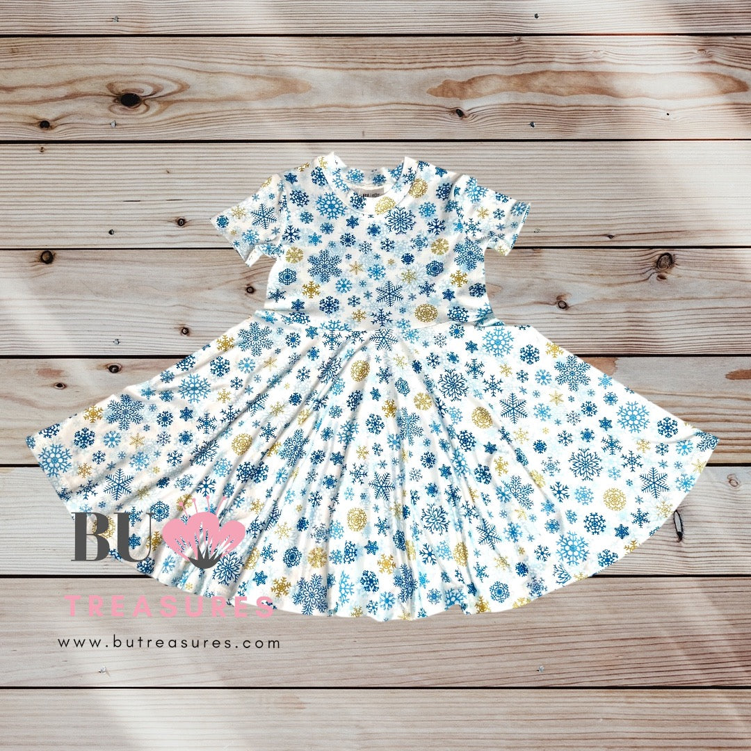 Snowflakes Twirl Dress