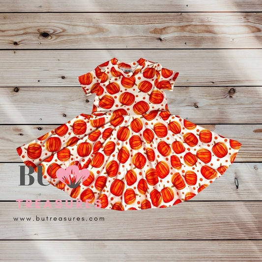 Pumpkins Twirl Dress