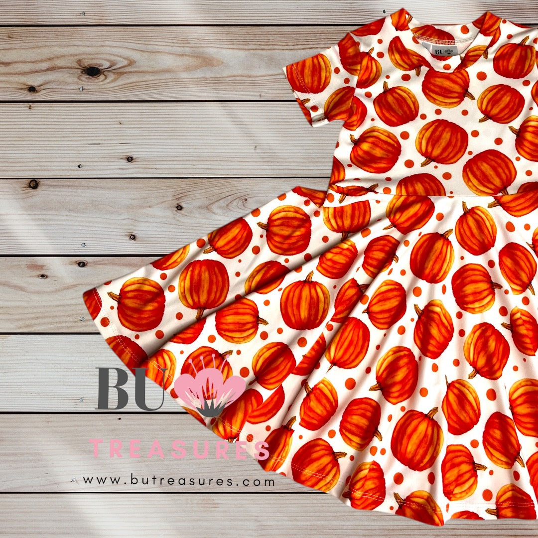 Pumpkins Twirl Dress