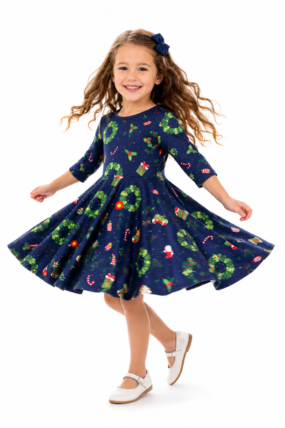 Christmas Eve Twirl Dress