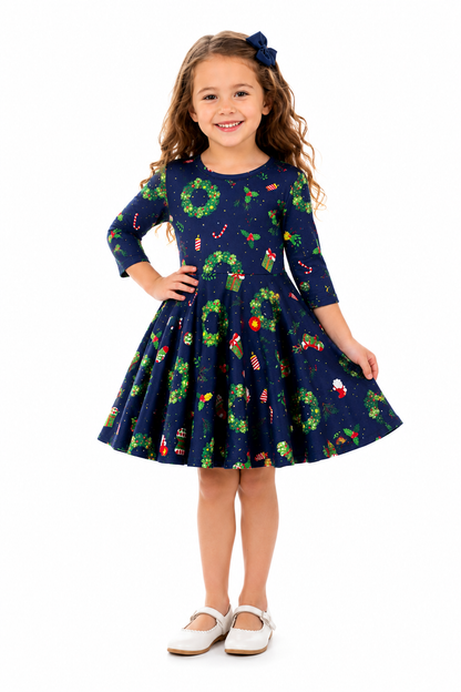 Christmas Eve Twirl Dress
