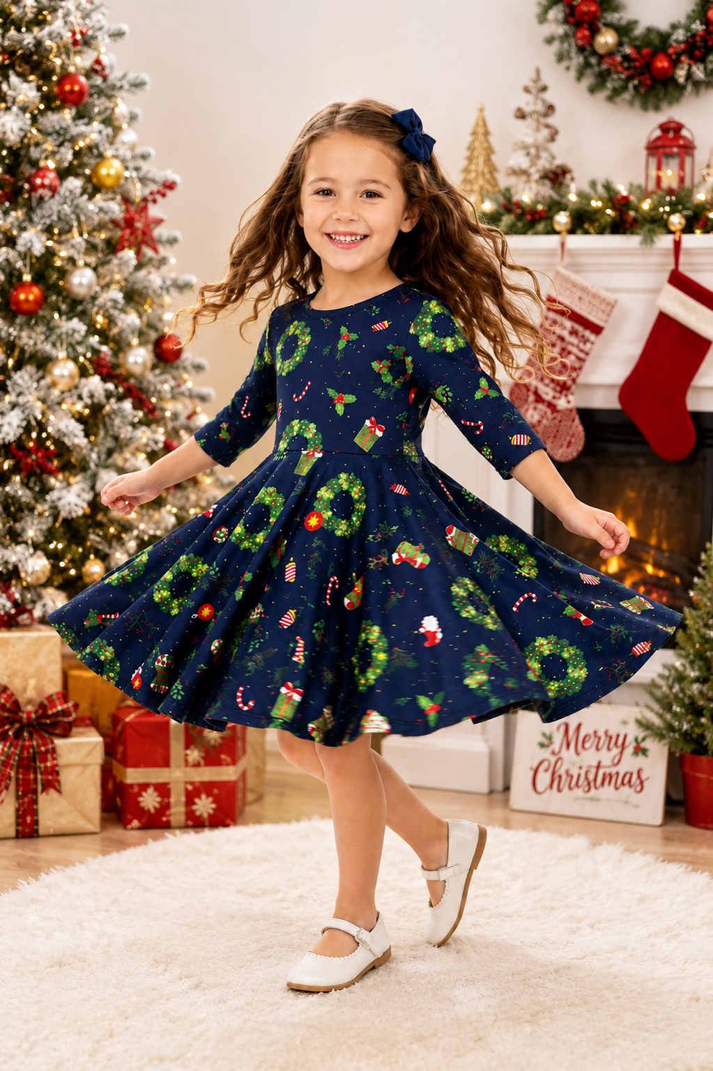 Christmas Eve Twirl Dress