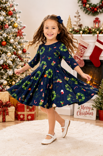 Christmas Eve Twirl Dress
