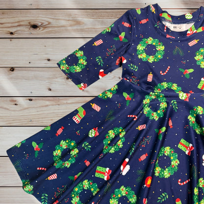 Christmas Eve Twirl Dress