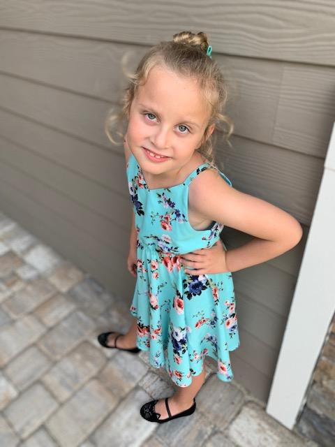 Dana Twirl Sundress in Mint Floral