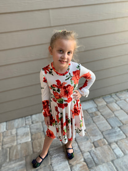 Sarah Twirl Dress in Floral Print