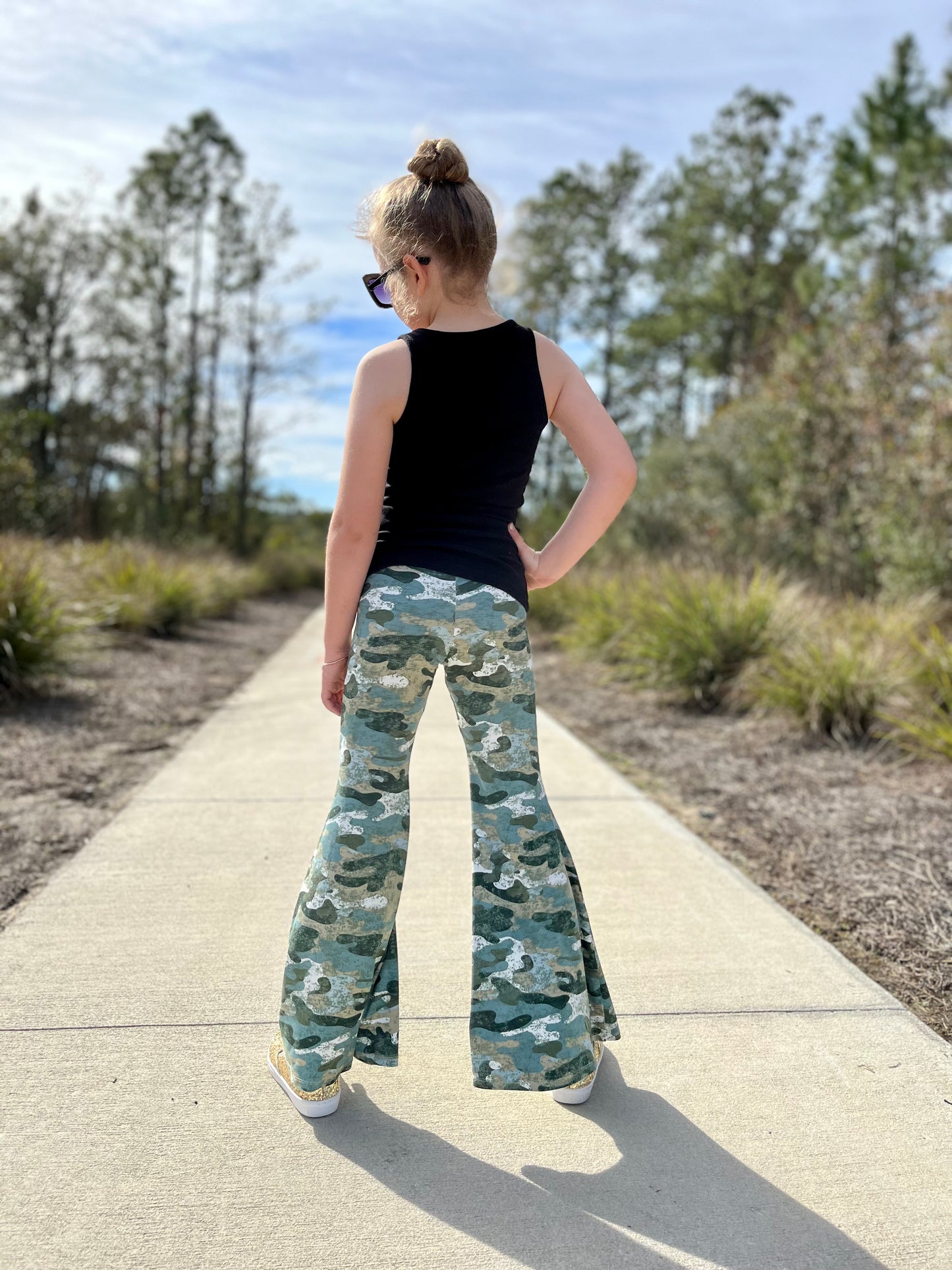 Bell Bottoms in Camo Print